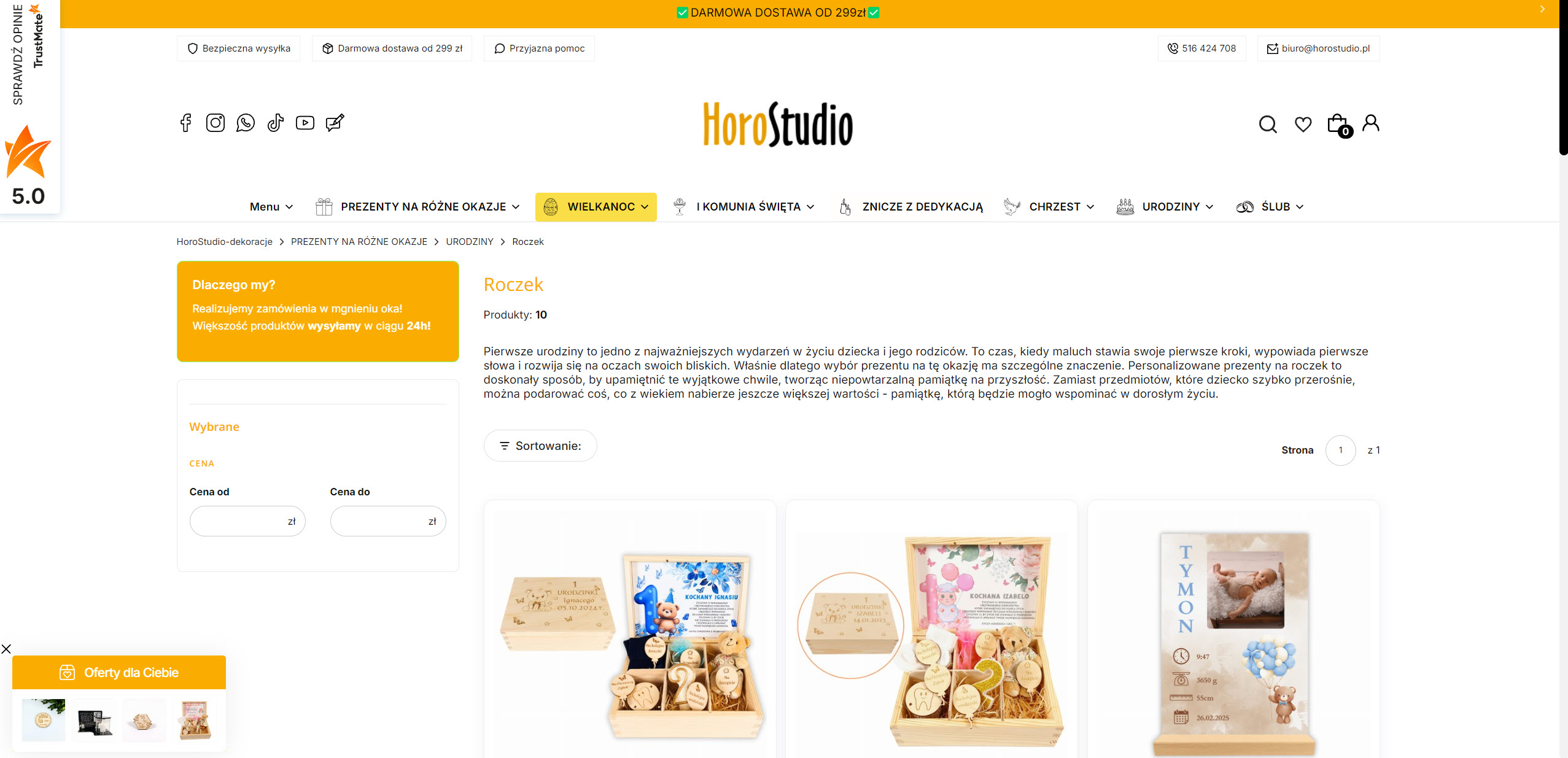 Personalizowane prezenty na roczek - co podarować dziecku na pierwsze urodziny?